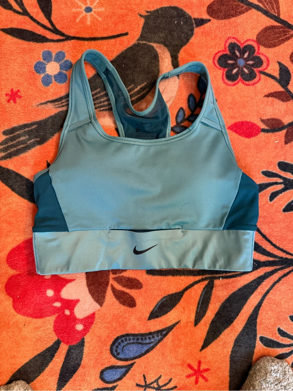 Nike Dual-Teal Racerback Sports Bra